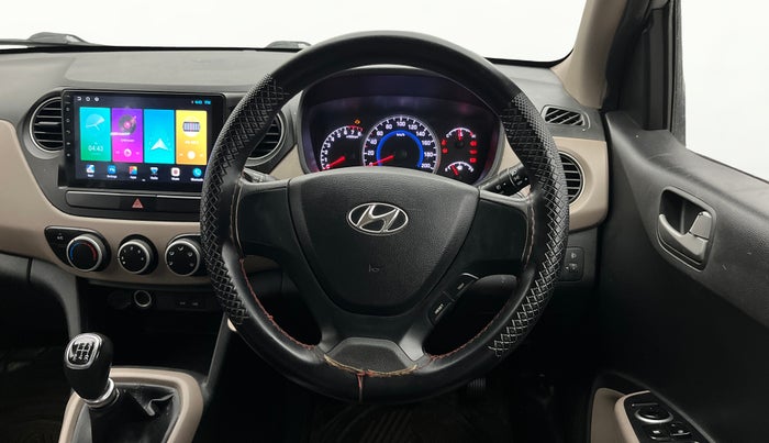 2015 Hyundai Grand i10 SPORTZ 1.2 KAPPA VTVT, CNG, Manual, 53,745 km, Steering Wheel Close Up