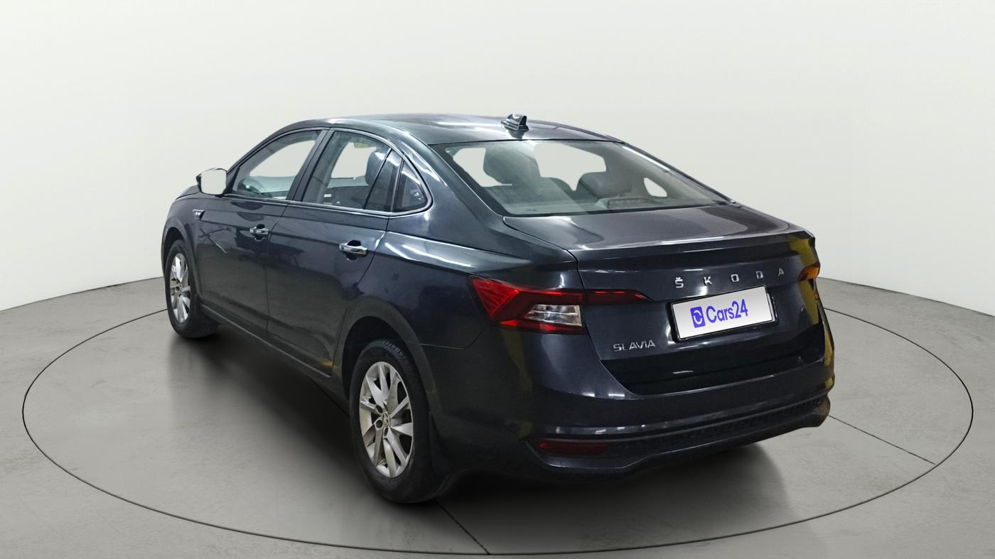 2023 Skoda SLAVIA AMBITION 1.0L TSI AT, Petrol, Automatic, 28,137 km, Left Back Diagonal