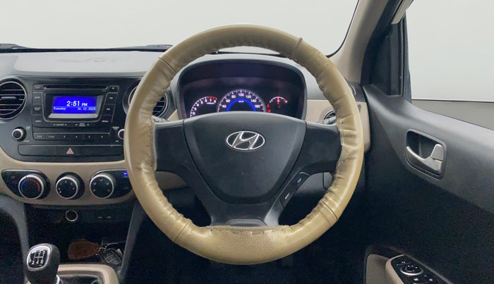 2013 Hyundai Grand i10 SPORTZ 1.2 KAPPA VTVT, Petrol, Manual, 42,509 km, Steering Wheel Close Up