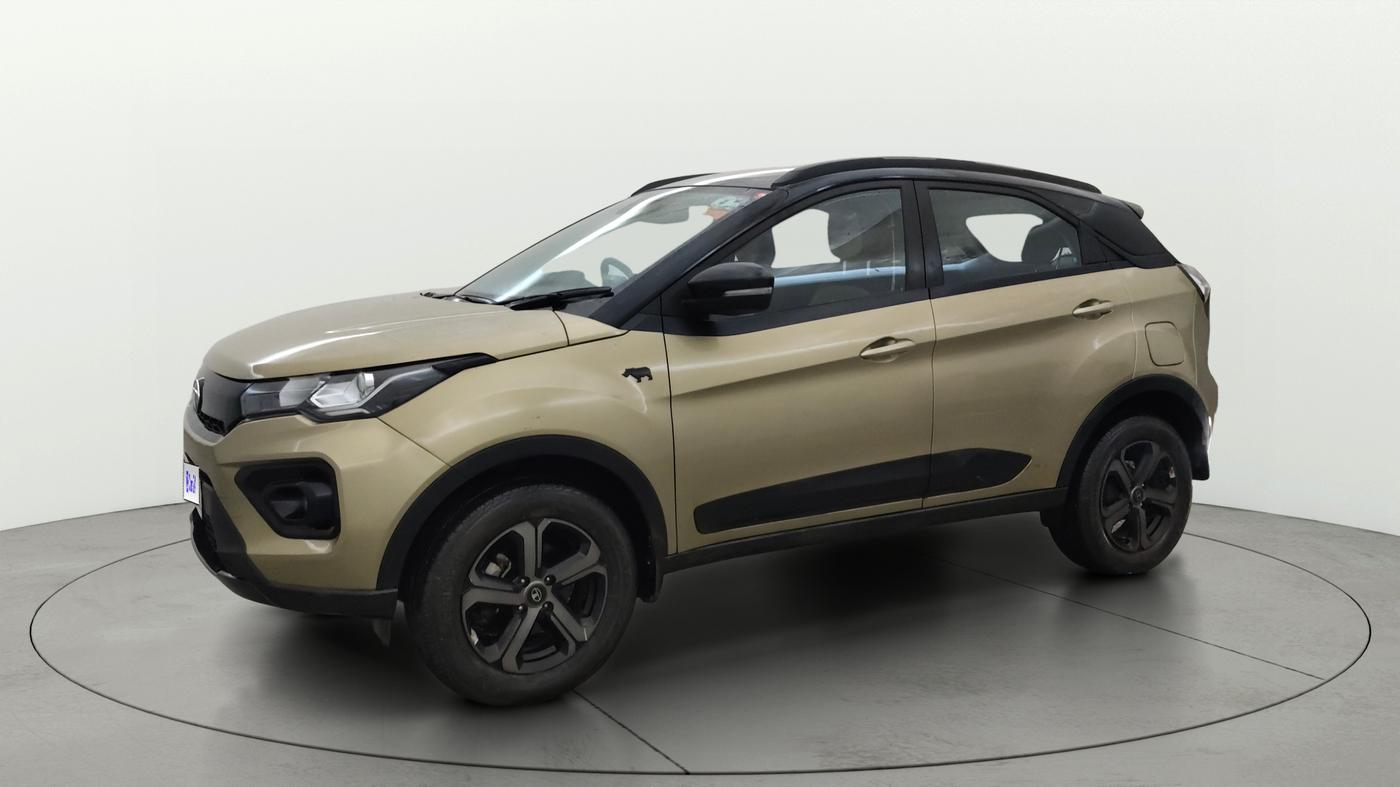 2022 Tata NEXON XZA PLUS (PREMIUM) KAZIRANGA DIESEL, Diesel, Automatic, 23,508 km, Left Front Diagonal