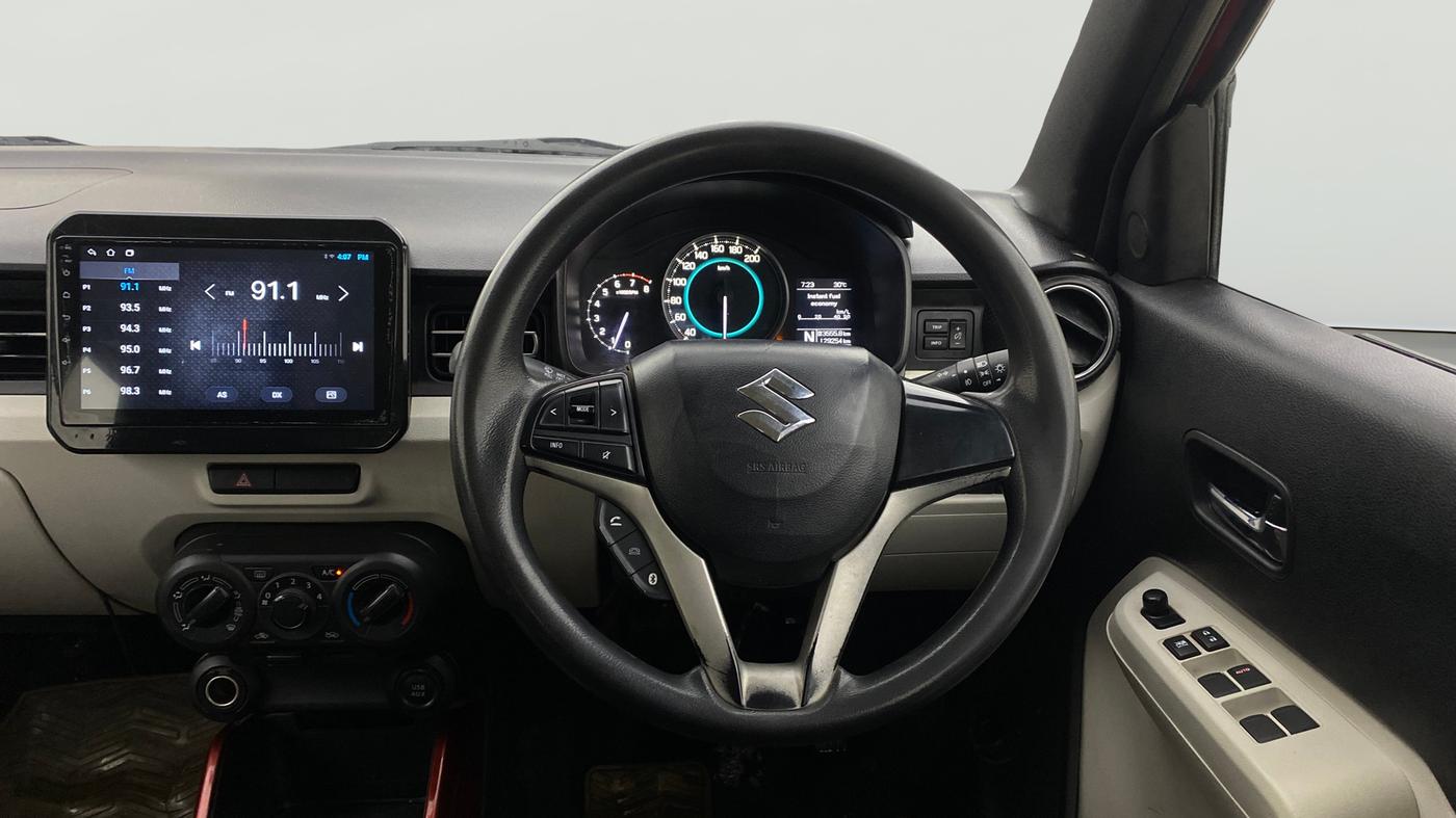 2017 Maruti IGNIS ZETA 1.2 AMT, Petrol, Automatic, 1,29,256 km, Steering Wheel Close Up