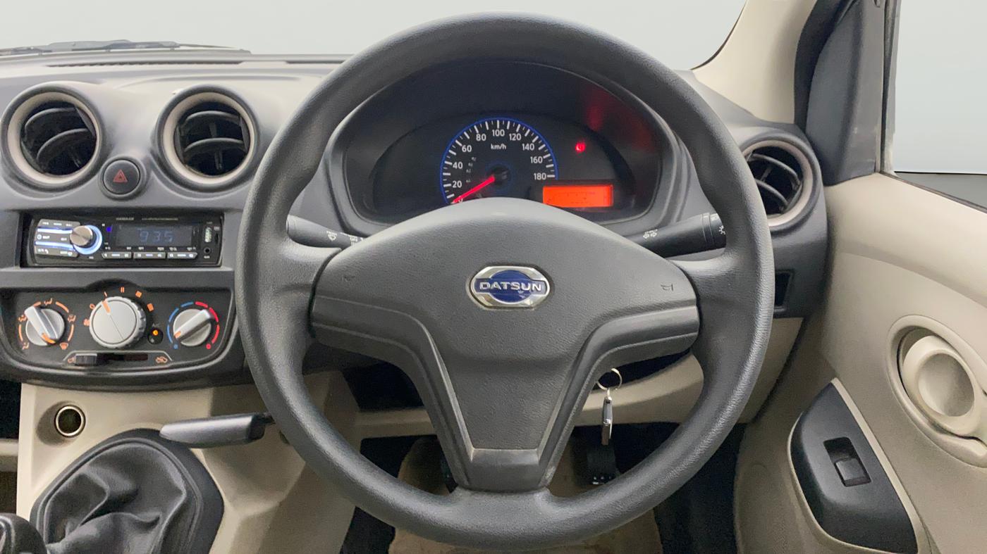 2016 Datsun Go T, Petrol, Manual, 47,359 km, Steering Wheel Close Up