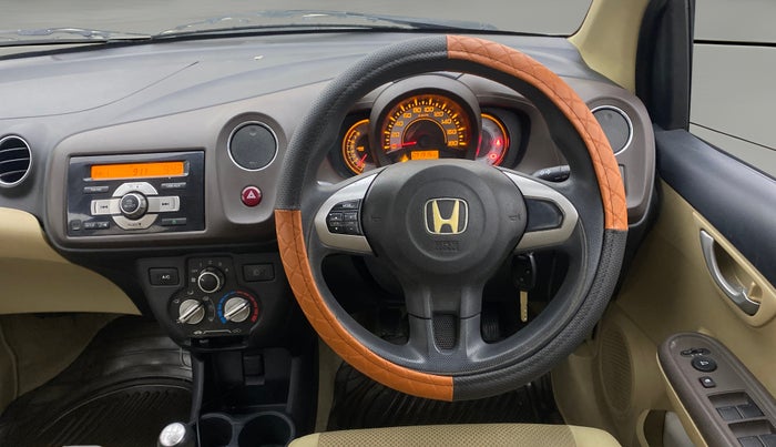 2013 Honda Brio V MT, Petrol, Manual, 91,914 km, Steering Wheel Close Up