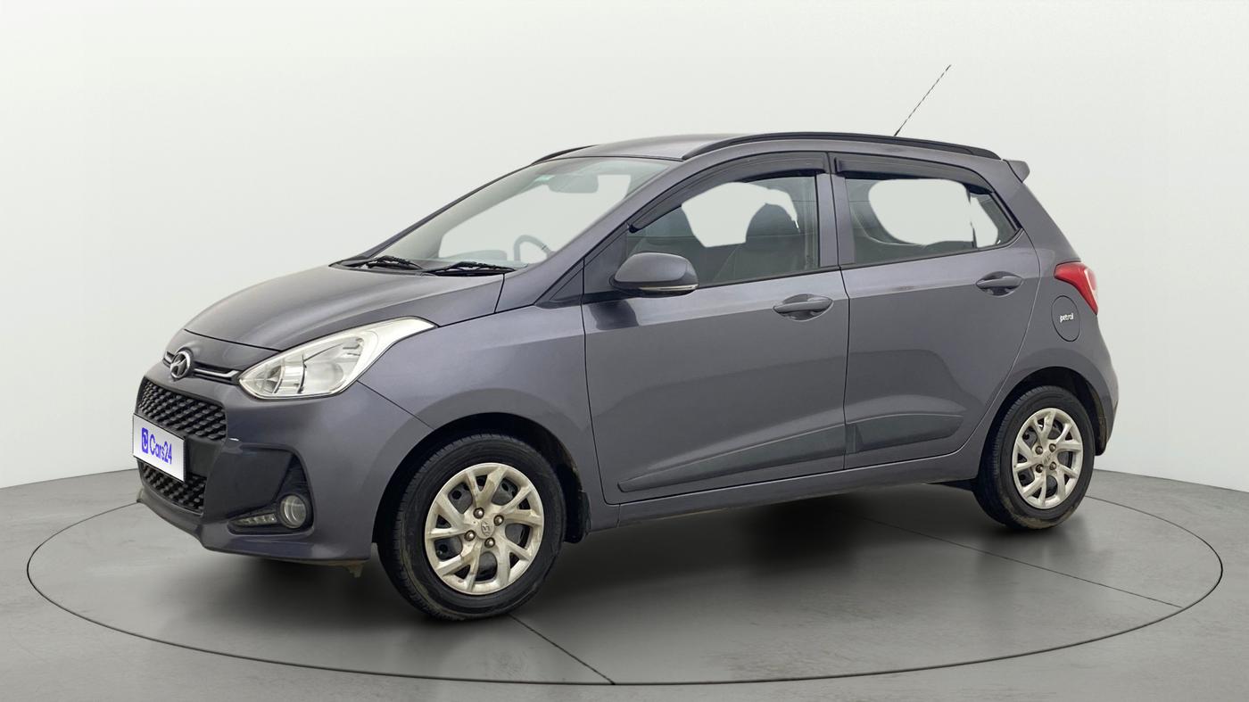 2018 Hyundai Grand i10 SPORTZ 1.2 KAPPA VTVT, Petrol, Manual, 50,399 km, Left Front Diagonal