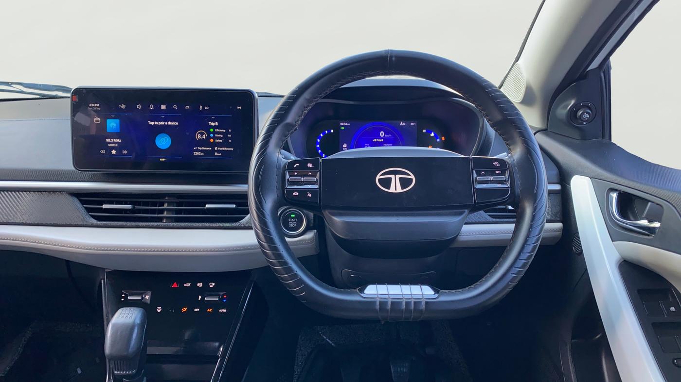 2024 Tata NEXON CREATIVE PLUS S 1.2 REVOTRON 6 AMT, Petrol, Automatic, 14,406 km, Steering Wheel Close Up