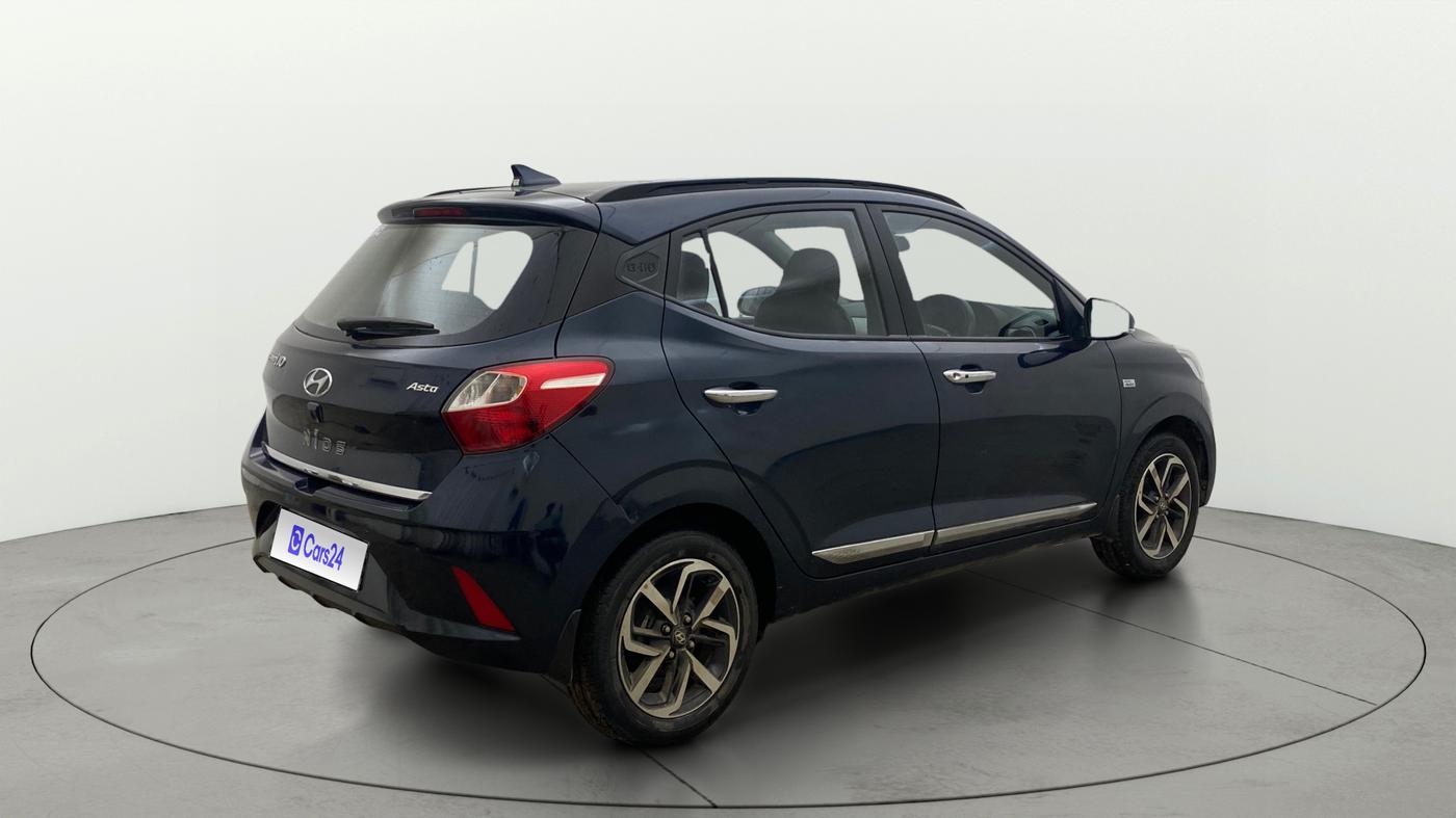 2021 Hyundai GRAND I10 NIOS ASTA AMT 1.2 KAPPA VTVT, Petrol, Automatic, 55,730 km, Right Back Diagonal