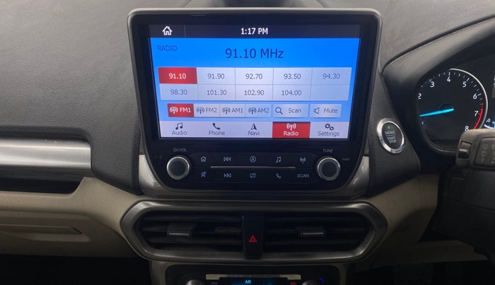 2020 Ford Ecosport TITANIUM 1.5L PETROL AT, Petrol, Automatic, 44,833 km, Air Conditioner