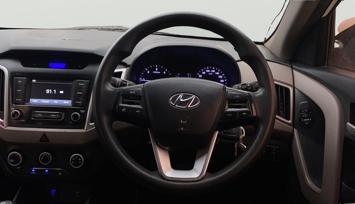 2018 Hyundai Creta S 1.4 DIESEL, Diesel, Manual, 1,09,365 km, Steering Wheel Close Up