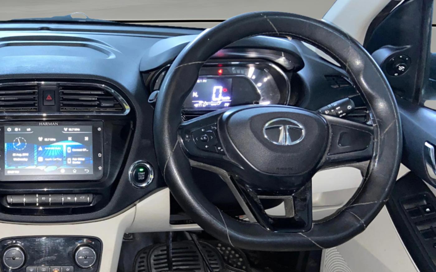 2022 Tata TIGOR XZA PLUS PETROL, Petrol, Automatic, 49,049 km, Steering Wheel Close Up