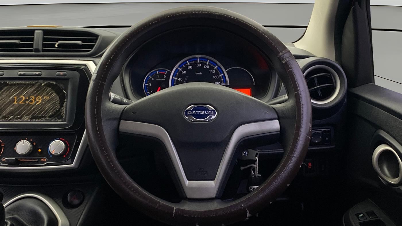 2019 Datsun Go T, Petrol, Manual, 82,279 km, Steering Wheel Close Up