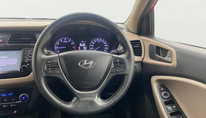 2017 Hyundai Elite i20 ASTA 1.2 (O), Petrol, Manual, 1,31,406 km, Steering Wheel Close Up