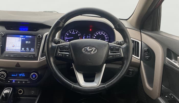 2019 Hyundai Creta SX AT 1.6 PETROL, Petrol, Automatic, 1,46,079 km, Steering Wheel Close Up