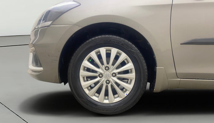 2021 Maruti Ciaz ZETA AT 1.5  SHVS PETROL, Petrol, Automatic, 55,847 km, Left Front Wheel