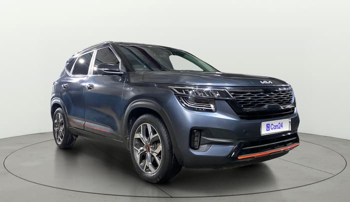 2021 KIA SELTOS X LINE 1.4 PETROL DCT, Petrol, Automatic, 47,881 km, Right Front Diagonal