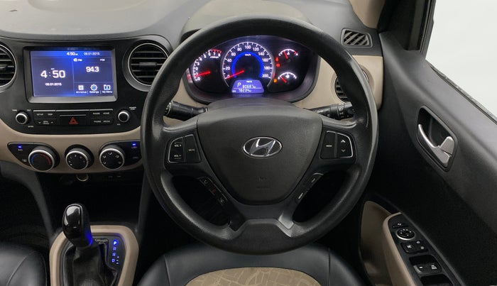 2019 Hyundai Grand i10 SPORTZ AT 1.2 KAPPA VTVT, Petrol, Automatic, 78,198 km, Steering Wheel Close Up