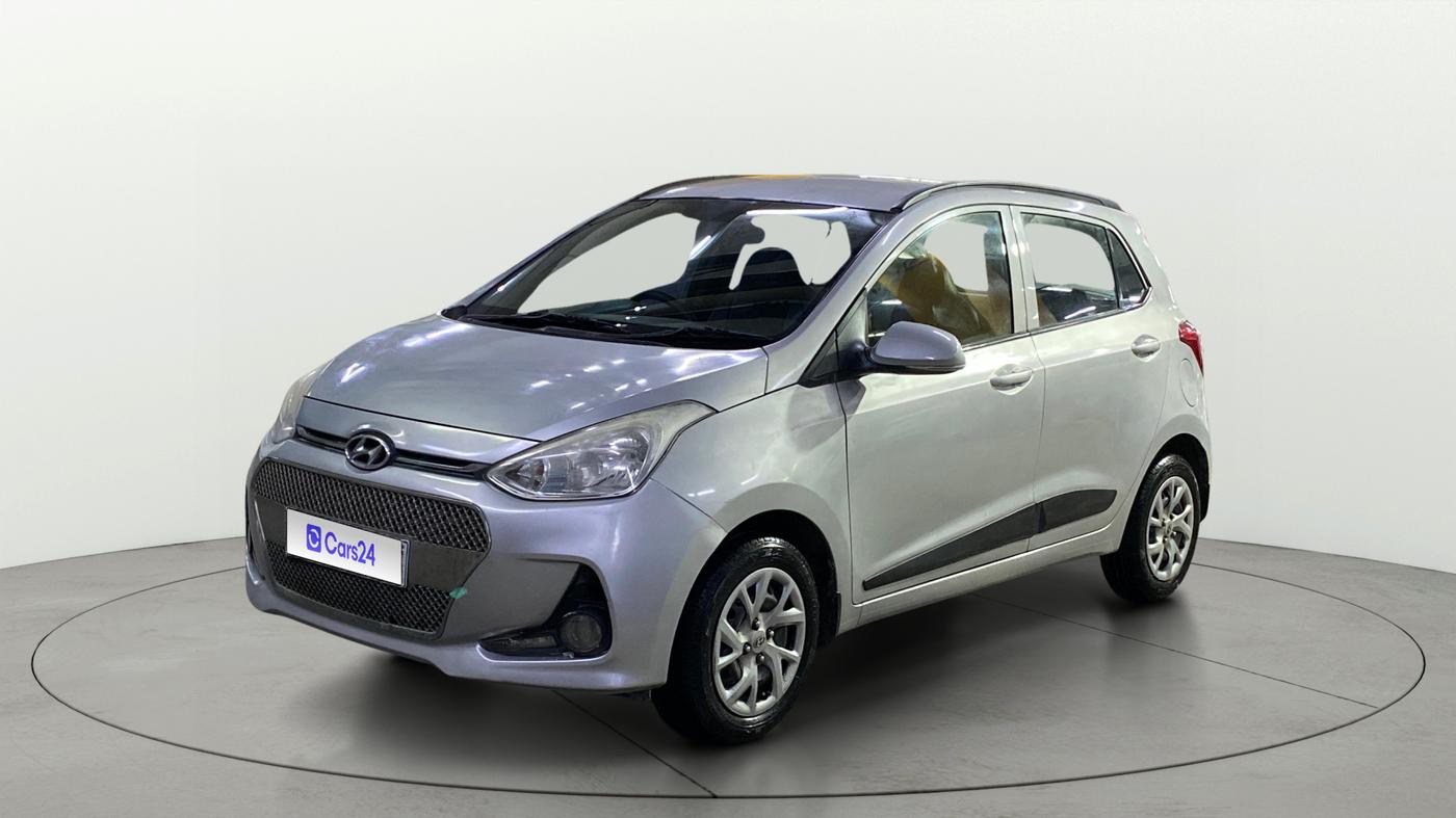 2017 Hyundai Grand i10 SPORTZ (O) 1.2 KAPPA VTVT, Petrol, Manual, 25,322 km, Left Front Diagonal
