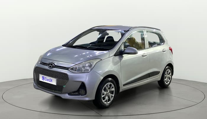 2017 Hyundai Grand i10 SPORTZ (O) 1.2 KAPPA VTVT, Petrol, Manual, 25,322 km, Left Front Diagonal