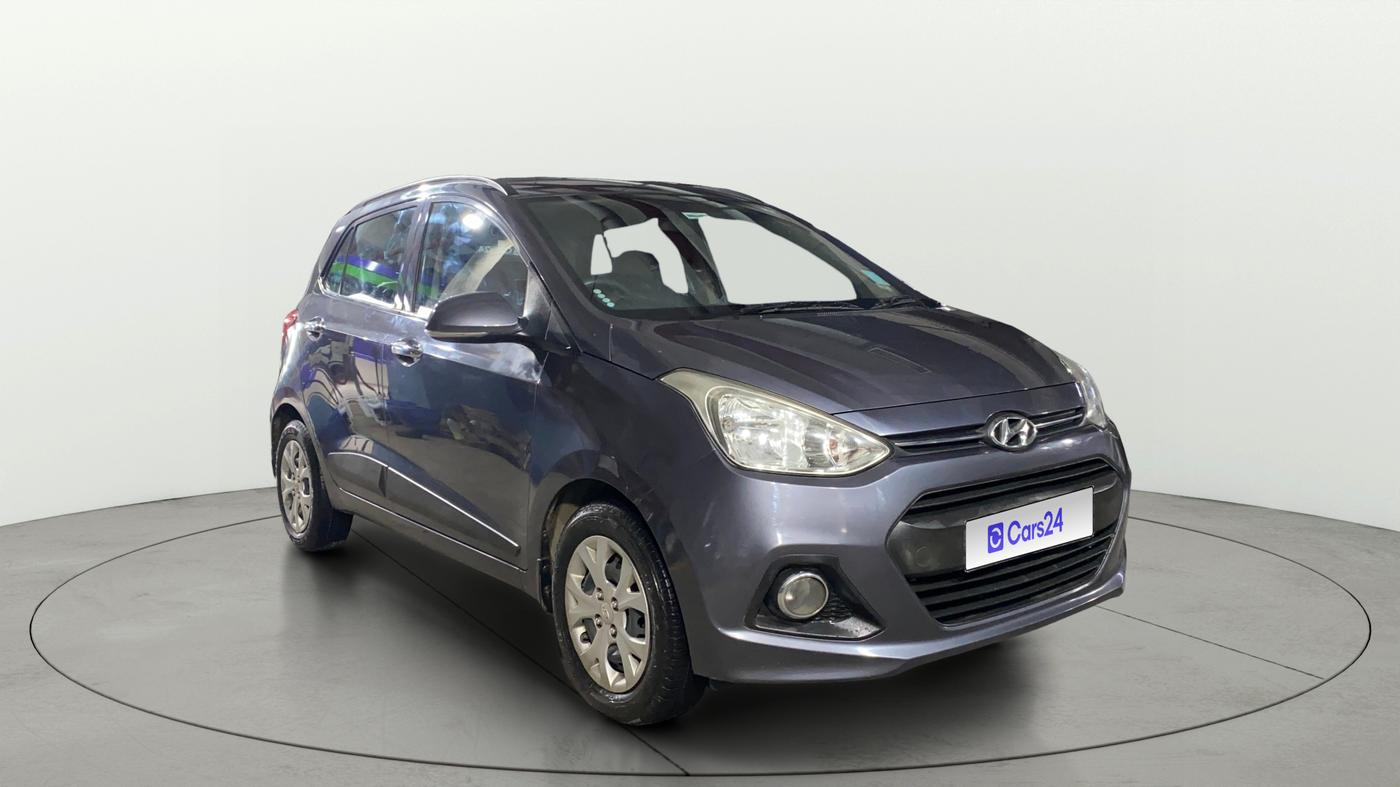 2014 Hyundai Grand i10 SPORTZ 1.2 KAPPA VTVT, Petrol, Manual, 49,738 km, Right Front Diagonal