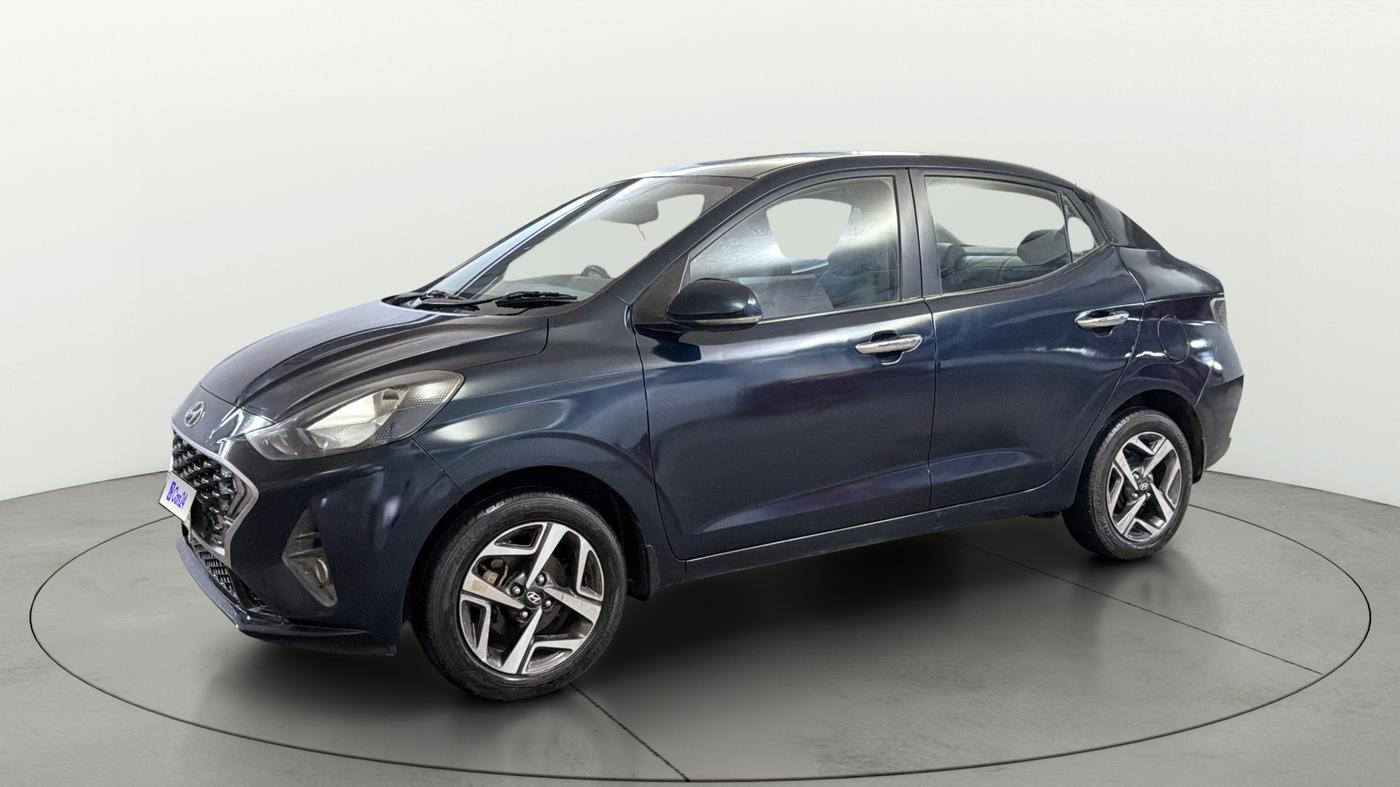 2022 Hyundai AURA SX 1.2 CNG, CNG, Manual, 59,951 km, Left Front Diagonal