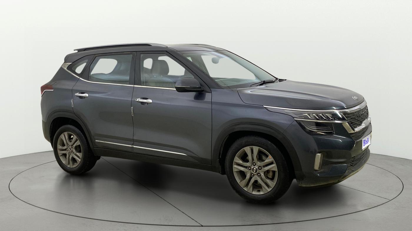 2019 KIA SELTOS HTX 1.5 PETROL, Petrol, Manual, 1,03,374 km, Right Front Diagonal