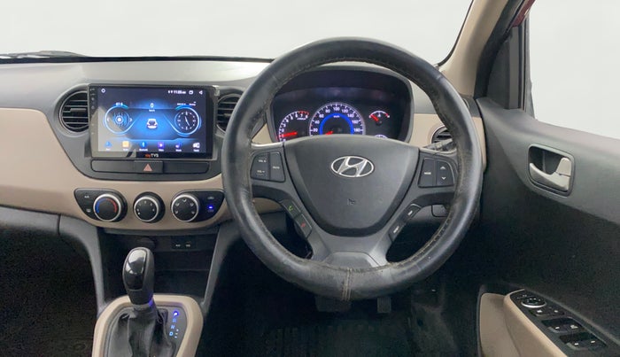 2015 Hyundai Grand i10 ASTA AT 1.2 KAPPA VTVT, Petrol, Automatic, 33,420 km, Steering Wheel Close Up