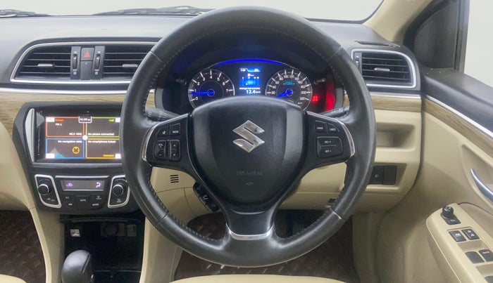 2018 Maruti Ciaz ALPHA  AT 1.5 SHVS PETROL, Petrol, Automatic, 52,276 km, Steering Wheel Close Up