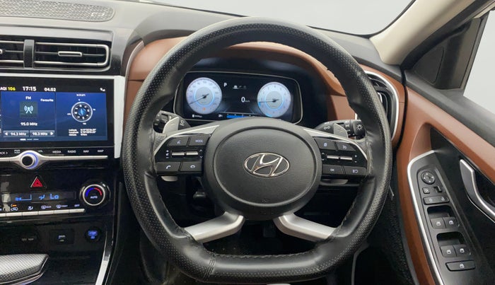 2021 Hyundai ALCAZAR PLATINUM (O) 6STR 2.0 AT, Petrol, Automatic, 1,07,659 km, Steering Wheel Close Up