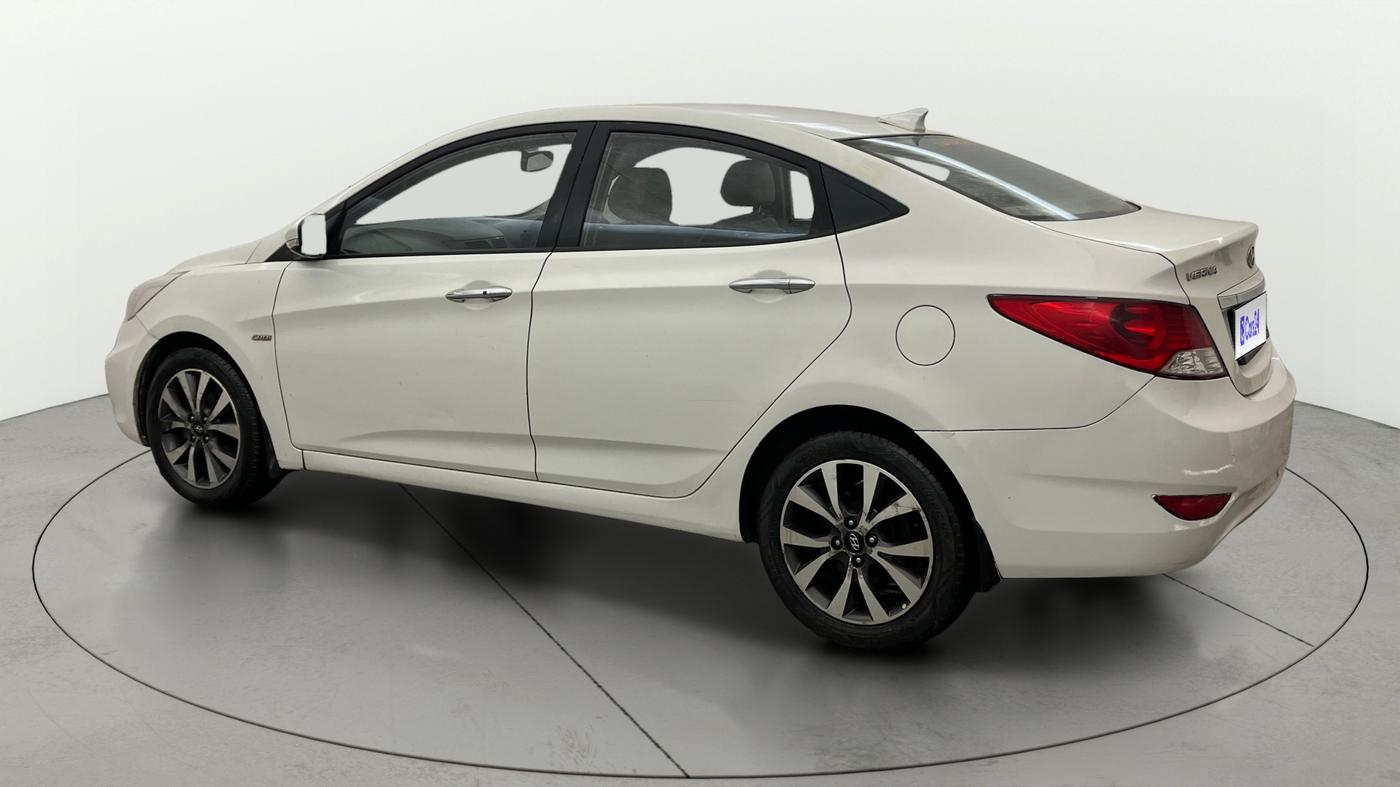 2013 Hyundai Verna FLUIDIC 1.6 CRDI SX OPT AT, Diesel, Automatic, 1,16,380 km, Left Back Diagonal