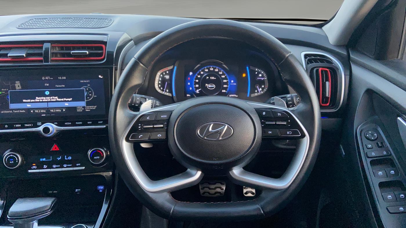 2022 Hyundai Creta SX (O) 1.4 TURBO DCT, Petrol, Automatic, 67,958 km, Steering Wheel Close Up