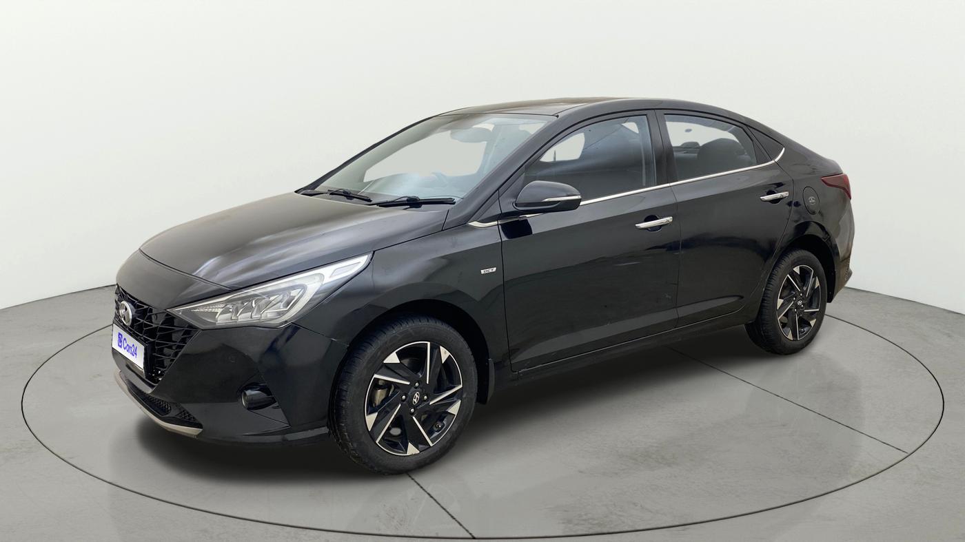 2022 Hyundai Verna SX (O) 1.0 TURBO DCT, Petrol, Automatic, 65,808 km, Left Front Diagonal