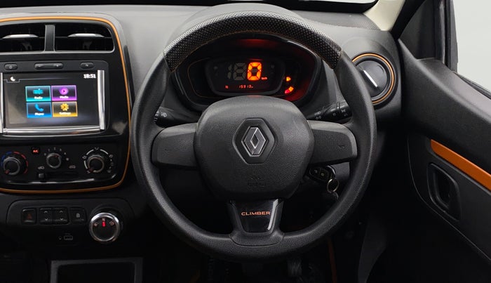 2019 Renault Kwid CLIMBER 1.0 AMT, Petrol, Automatic, 15,910 km, Steering Wheel Close Up