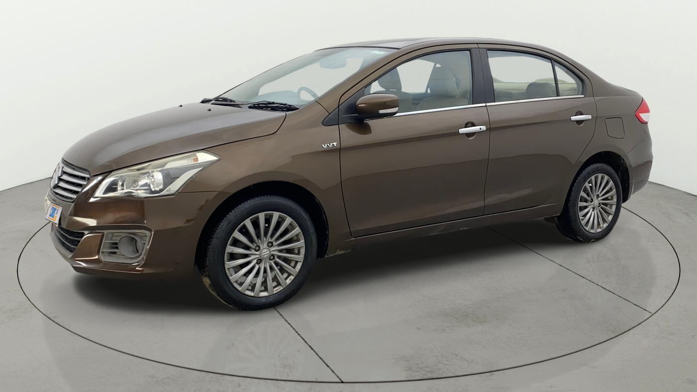2015 Maruti Ciaz ZXI+, Petrol, Manual, 76,848 km, Left Front Diagonal