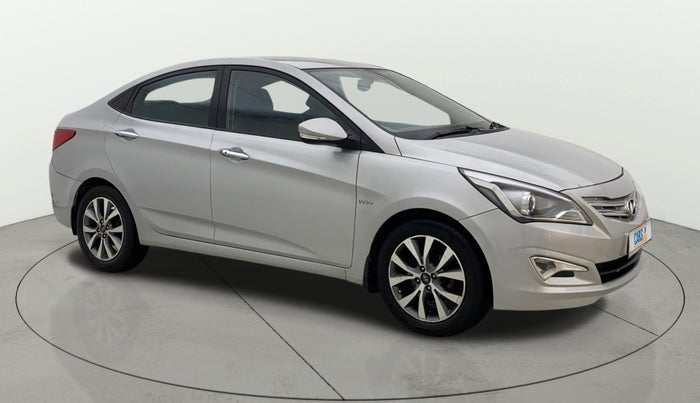 2015 Hyundai Verna FLUIDIC 4S 1.6 VTVT S(O), Petrol, Manual, 1,20,871 km, Right Front Diagonal