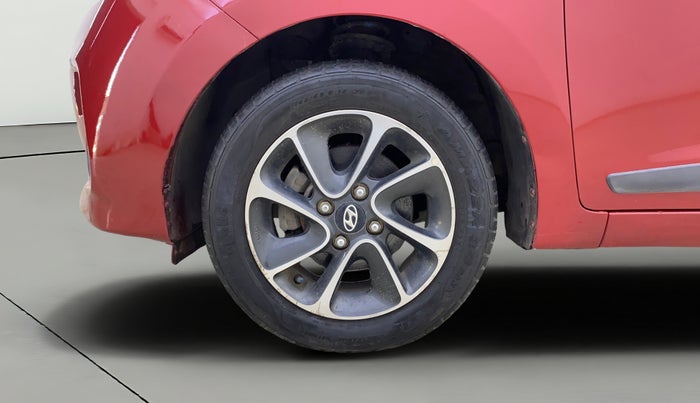 2017 Hyundai Grand i10 SPORTZ (O) AT 1.2 KAPPA VTVT, Petrol, Automatic, 9,340 km, Left Front Wheel