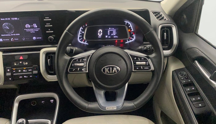 2020 KIA SONET HTX 1.0 IMT, Petrol, Manual, 48,037 km, Steering Wheel Close Up