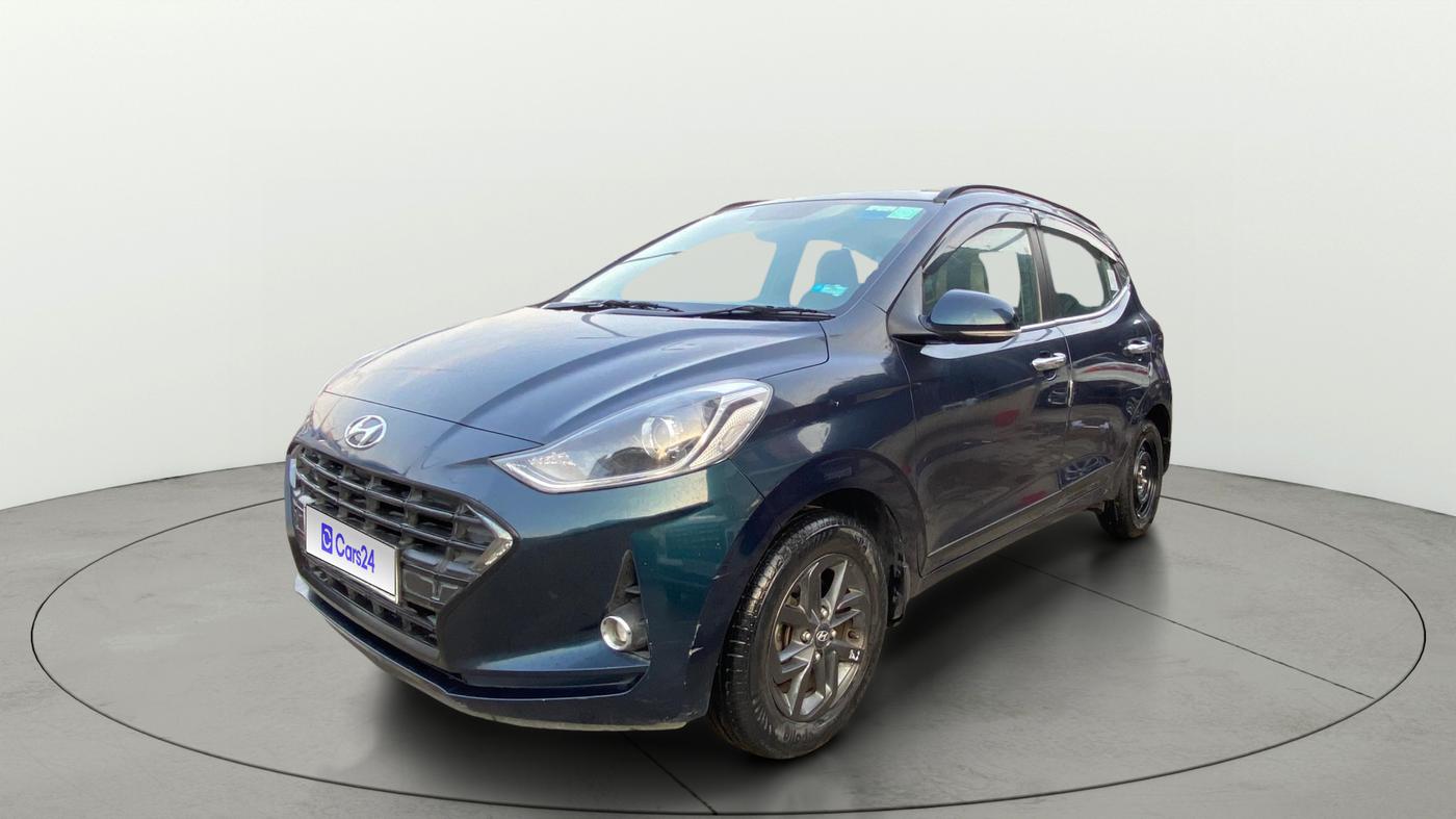 2021 Hyundai GRAND I10 NIOS SPORTZ AMT 1.2 KAPPA VTVT, Petrol, Automatic, 25,980 km, Left Front Diagonal