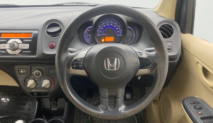 2015 Honda Amaze 1.2L I-VTEC S, Petrol, Manual, 88,408 km, Steering Wheel Close Up