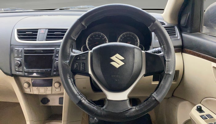 2012 Maruti Swift Dzire ZXI, Petrol, Manual, 1,02,358 km, Steering Wheel Close Up