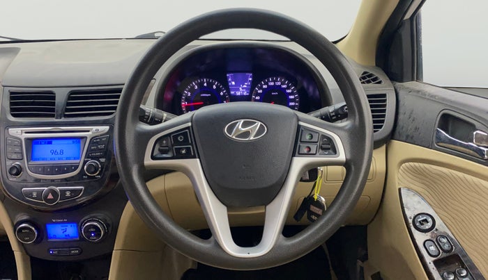 2013 Hyundai Verna FLUIDIC 1.6 VTVT EX, Petrol, Manual, 58,667 km, Steering Wheel Close Up