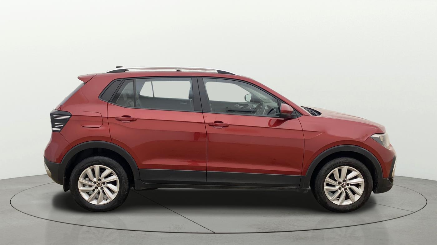 2022 Volkswagen TAIGUN HIGHLINE 1.0 TSI MT, Petrol, Manual, 52,887 km, Right Side View