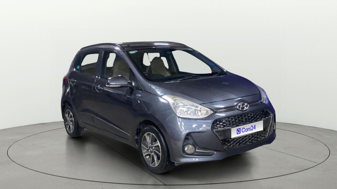 2018 Hyundai Grand i10 SPORTZ AT 1.2 KAPPA VTVT, Petrol, Automatic, 34,335 km, Right Front Diagonal