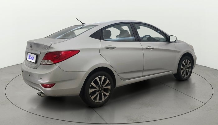 2013 Hyundai Verna FLUIDIC 1.6 VTVT SX OPT AT, Petrol, Automatic, 80,075 km, Right Back Diagonal