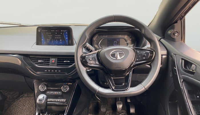 2023 Tata NEXON XZ PLUS (O) PETROL DARK EDITION, Petrol, Manual, 16,636 km, Steering Wheel Close Up