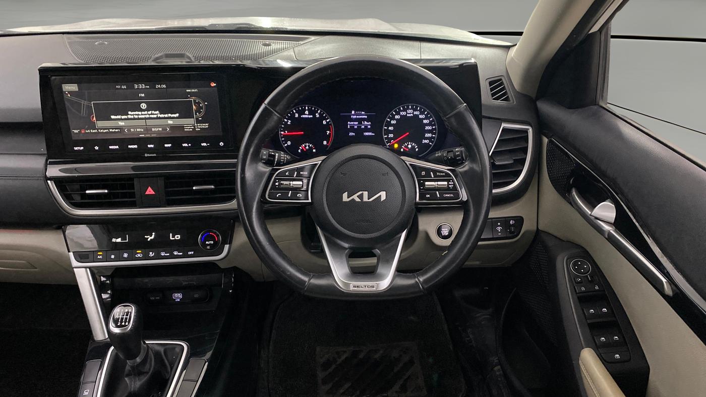 2021 KIA SELTOS HTX 1.5 PETROL, Petrol, Manual, 19,896 km, Steering Wheel Close Up