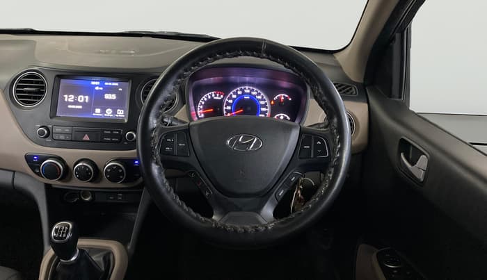 2017 Hyundai Grand i10 SPORTZ (O) 1.2 KAPPA VTVT, Petrol, Manual, 68,204 km, Steering Wheel Close Up