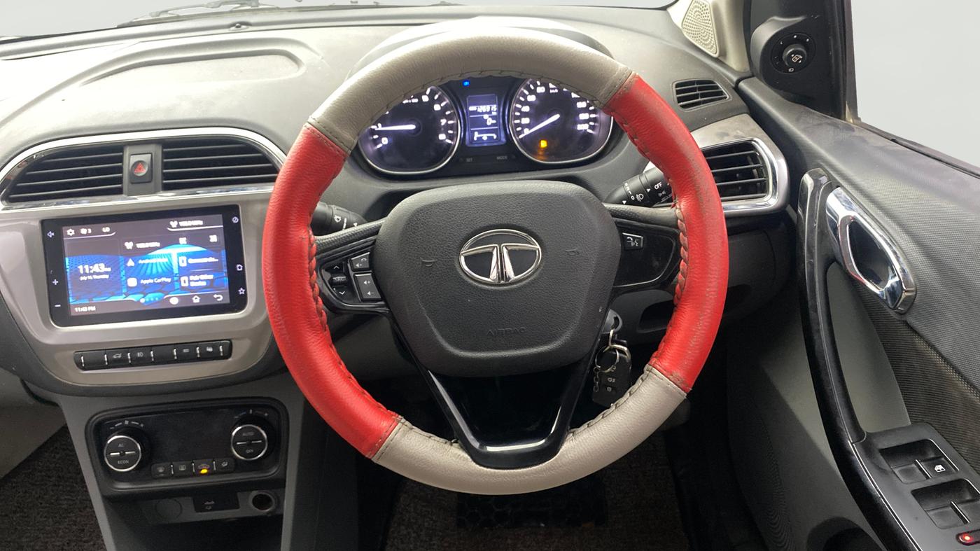 2019 Tata TIGOR XZ PLUS PETROL, Petrol, Manual, 1,26,891 km, Steering Wheel Close Up