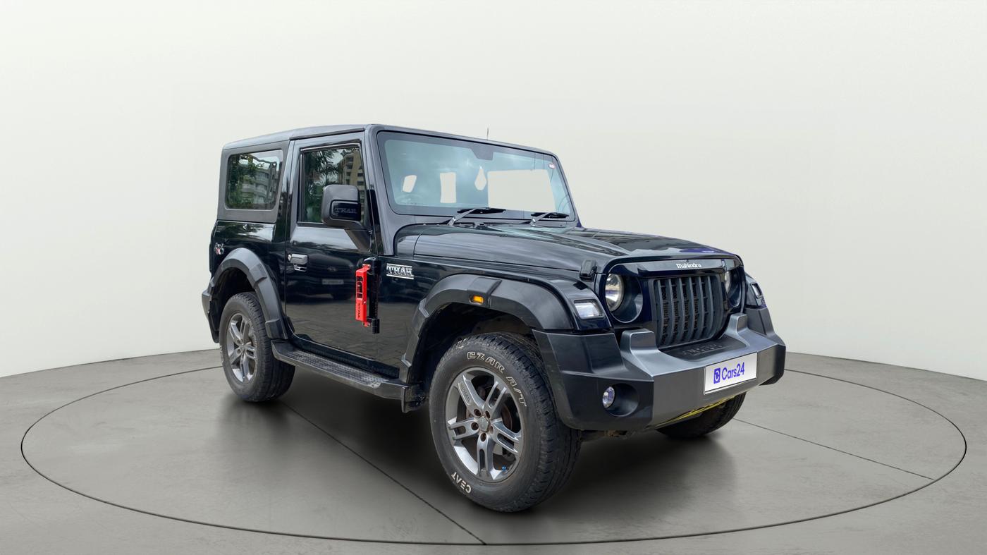 2021 Mahindra Thar LX PETROL HT 4WD AT, Petrol, Automatic, 42,277 km, Right Front Diagonal