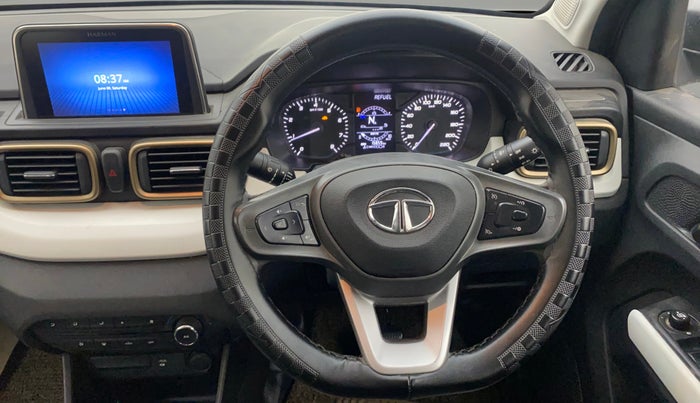 2023 Tata PUNCH ACCOMPLISHED AMT, Petrol, Automatic, 15,858 km, Steering Wheel Close Up