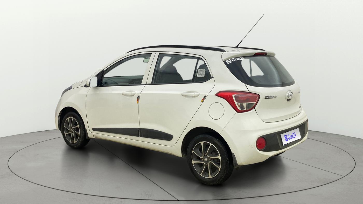 2017 Hyundai Grand i10 SPORTZ (O) AT 1.2 KAPPA VTVT, Petrol, Automatic, 34,422 km, Left Back Diagonal