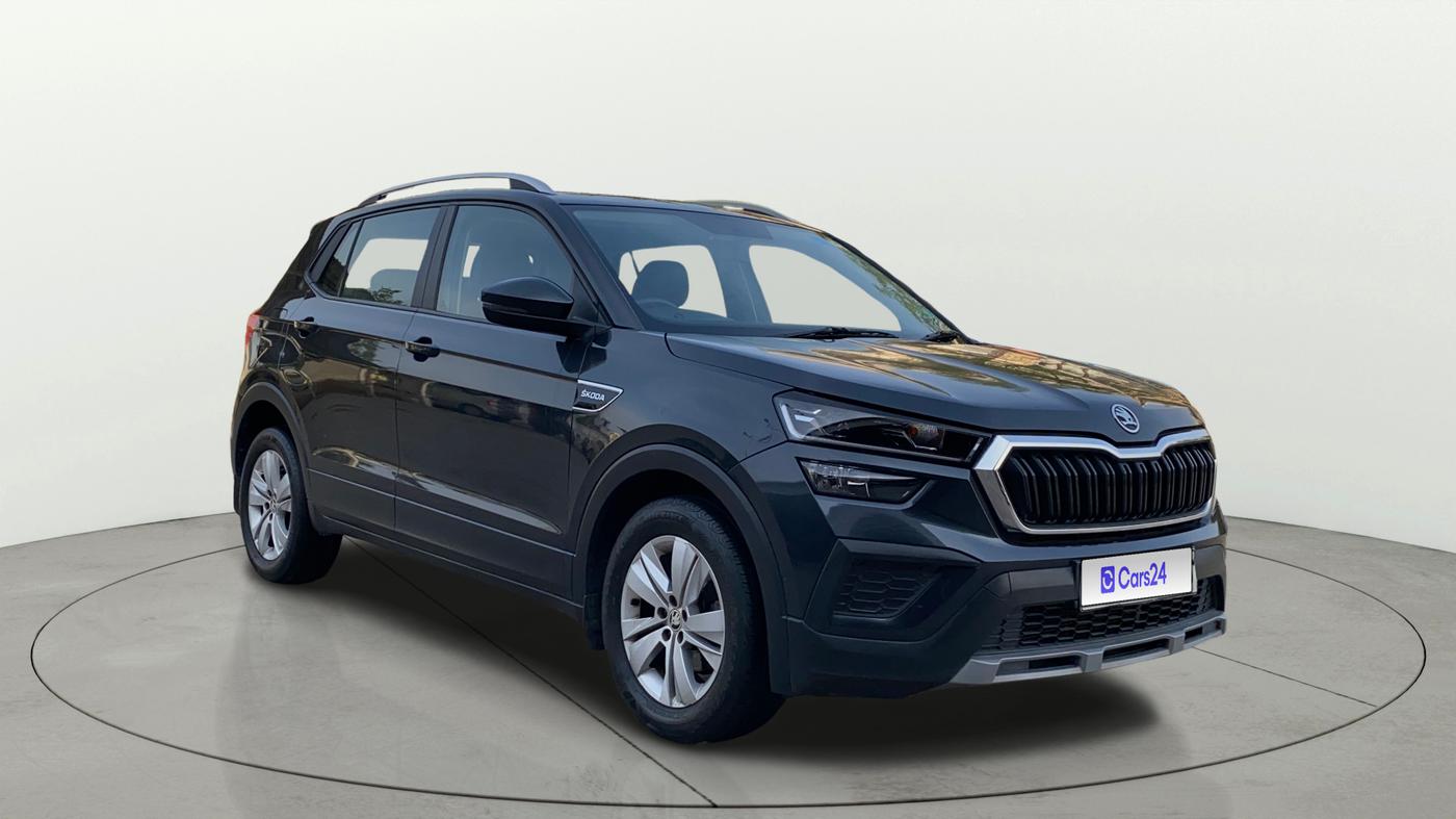 2022 Skoda KUSHAQ AMBITION 1.0L TSI MT, Petrol, Manual, 48,477 km, Right Front Diagonal
